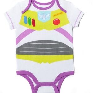 DISNEY Buzz Lightyear Baby onesie - White and Purple
0-3 mos